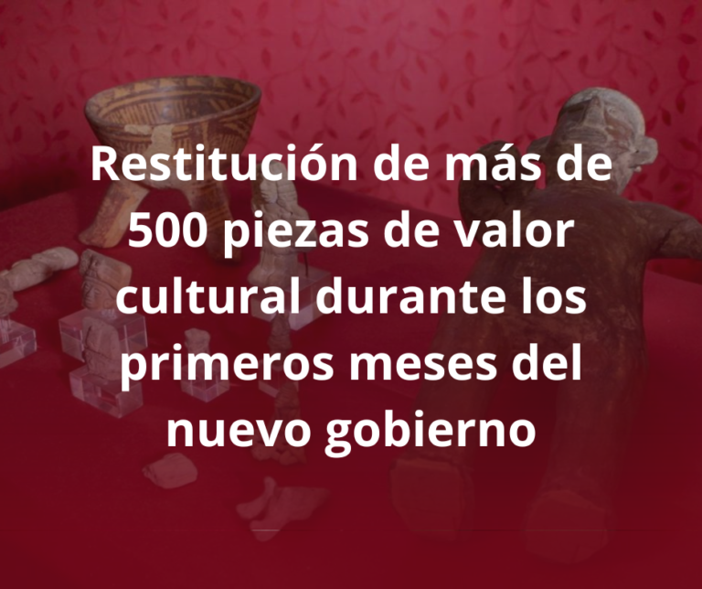 restitucion de piezas arqueologicas